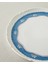 Retro Charm New Bone China Servis Tabağı 27 cm Beyaz - Mavi 3