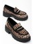 746-759 Leopar Günlük Yüksek Tabanlı Loafer Ayakkabı 5