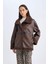 Relax Fit Polo Yaka Mont Düğmeli Cepli Mevsimlik Pelüş Astarlı D3994AX24WN 3