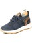 Leonidas Model Deri Triko Erkek Lacivert Sneaker 1