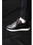 Rozak Model Deri El Yapımı Erkek Beyaz - Siyah Sneaker 4
