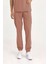 Tek Alt Kargo Cepli Jogger Likralı Unisex Cerrahi Pantolon Koyu Pudra | Brl Bagel 3