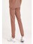 Tek Alt Kargo Cepli Jogger Likralı Unisex Cerrahi Pantolon Koyu Pudra | Brl Bagel 4