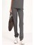 Tek Alt Jogger Likralı Unisex Cerrahi Pantolon Füme 4