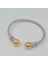 Gümüş Gold Top Detaylı Şık Tasarım Bileklik 3