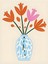 Matisse - Boho - Art Deco - Soyut - Doğa ( 3 Lü Çerçevesiz ) Poster - Afiş - Tablo KR2C00284/ 3