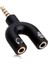 PM-4318 3.5 mm Stereo Erkek Kulaklık + Hoparlör Dişi Çoklayıcı Jack 1