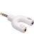 PM-4318 3.5 mm Stereo Erkek Kulaklık + Hoparlör Dişi Çoklayıcı Jack 2