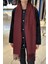 Püsküllü Buklet Atkı Şal 45X200 cm 1285 Bordo 4