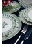Çam Ağacı 7 Parça Porselen Pasta Tabağı Seti 2