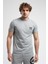 ECKO UNLTD Corınth Gri Bisiklet Yaka Baskılı Standard Fit Erkek Tshirt 3