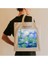 Zambaklar Baskılı Bez Çanta 1