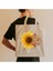 Ayçiçeği ve Kelebek Baskılı Bez Çanta 1