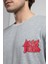 ECKO UNLTD Bryant Gri Bisiklet Yaka Baskılı Oversize Erkek Tshirt 3