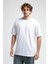 ECKO UNLTD Astorıa Beyaz Bisiklet Yaka Baskılı Oversize Erkek Tshirt 1