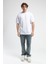 ECKO UNLTD Astorıa Beyaz Bisiklet Yaka Baskılı Oversize Erkek Tshirt 4