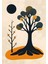 Matisse - Boho - Art Deco - Soyut - Doğa ( 3 Lü Çerçevesiz ) Poster - Afiş - Tablo KR2C00163/ 3