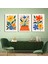 Matisse - Boho - Art Deco - Soyut - Doğa ( 3 Lü Çerçevesiz ) Poster - Afiş - Tablo KR2C00717/ 1