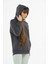 Kadın Pamuklu Içi Polarlı Kapüşonlu Sweatshirt 2