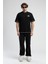 ECKO UNLTD Rockaway Siyah Bisiklet Yaka Nakışlı Oversize Erkek Tshirt 5
