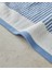 Ornate Stripe Pamuklu Ipliği Boyalı Yüz Havlusu Ekru - Mavi 2