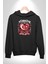 Türkiye Ay Yıldız Kırmızı Beyaz Kalp Erkek Kadın Siyah Dijital Baskılı Kapüşonlu Sweatshirt Hoodie 4