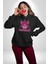 Neon Jungle Leopar Tasarım Erkek Kadın Siyah Dijital Baskılı Kapüşonlu Sweatshirt Hoodie 3