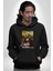 Monalisa Elektrik Özel Yapay Zeka Tasarımı Erkek Kadın Siyah Dijital Baskılı Kapüşonlu Sweatshirt Hoodie 1