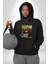 Monalisa Elektrik Özel Yapay Zeka Tasarımı Erkek Kadın Siyah Dijital Baskılı Kapüşonlu Sweatshirt Hoodie 2