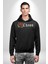 Kırmızı Gül Kaos Erkek Kadın Siyah Dijital Baskılı Kapüşonlu Sweatshirt Hoodie 2