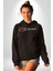 Kırmızı Gül Kaos Erkek Kadın Siyah Dijital Baskılı Kapüşonlu Sweatshirt Hoodie 4