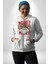 Uyan ve Para Kazanmaya Başla Sokak Style Erkek Kadın Beyaz Dijital Baskılı Kapüşonlu Sweatshirt Hoodie 3