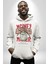 Uyan ve Para Kazanmaya Başla Sokak Style Erkek Kadın Beyaz Dijital Baskılı Kapüşonlu Sweatshirt Hoodie 5