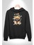 Nakit Dolar Kralı Ayıcık Sokak Stili Erkek Kadın Siyah Dijital Baskılı Kapüşonlu Sweatshirt Hoodie 4