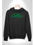 Sev Kendini Olumlu Bakış Açısı Yazılı Erkek Kadın Siyah Dijital Baskılı Kapüşonlu Sweatshirt Hoodie 1