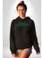 Sev Kendini Olumlu Bakış Açısı Yazılı Erkek Kadın Siyah Dijital Baskılı Kapüşonlu Sweatshirt Hoodie 2