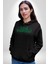 Sev Kendini Olumlu Bakış Açısı Yazılı Erkek Kadın Siyah Dijital Baskılı Kapüşonlu Sweatshirt Hoodie 5