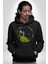 Doğa Silueti Erkek Kadın Siyah Dijital Baskılı Kapüşonlu Sweatshirt Hoodie 1