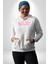Malibu California Pembe Erkek Kadın Beyaz Dijital Baskılı Kapüşonlu Sweatshirt Hoodie 1