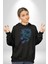 Çin Sitili Ejderha Bereket Tanrısı Erkek Kadın Siyah Dijital Baskılı Kapüşonlu Sweatshirt Hoodie 1
