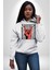 Rock On El Işareti Metal Horns Sembolü Erkek Kadın Beyaz Dijital Baskılı Kapüşonlu Sweatshirt Hoodie 1