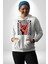 Rock On El Işareti Metal Horns Sembolü Erkek Kadın Beyaz Dijital Baskılı Kapüşonlu Sweatshirt Hoodie 2