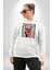 Rock On El Işareti Metal Horns Sembolü Erkek Kadın Beyaz Dijital Baskılı Kapüşonlu Sweatshirt Hoodie 3