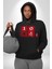 10 Yıl Anma Sembolü Erkek Kadın Siyah Dijital Baskılı Kapüşonlu Sweatshirt Hoodie 3