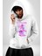 Siber Sokak Stili Erkek Kadın Beyaz Dijital Baskılı Kapüşonlu Sweatshirt Hoodie 4