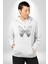 Kelebekler Gibi Cesur Ol Erkek Kadın Beyaz Dijital Baskılı Kapüşonlu Sweatshirt Hoodie 1
