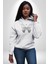 Kelebekler Gibi Cesur Ol Erkek Kadın Beyaz Dijital Baskılı Kapüşonlu Sweatshirt Hoodie 3