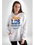 Atletic Los Angeles Erkek Kadın Beyaz Dijital Baskılı Kapüşonlu Sweatshirt Hoodie 5