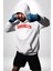 Brooklyn Kırmızı Erkek Kadın Beyaz Dijital Baskılı Kapüşonlu Sweatshirt Hoodie 1