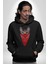 Maske Gangester Kedi Erkek Kadın Siyah Dijital Baskılı Kapüşonlu Sweatshirt Hoodie 1